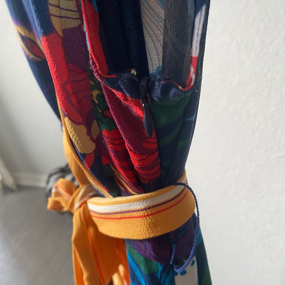 Umgee Floral Faux Wrap Dress - Picture 4 of 12